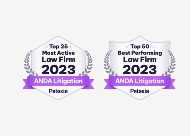 Patexia Names Carlson Caspers Among the Nation’s Best Performing Law Firms for ANDA Litigation